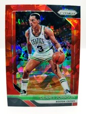 2018-19 Panini Prizm Dennis Johnson #245 Red Cracked Ice Boston Celtics 