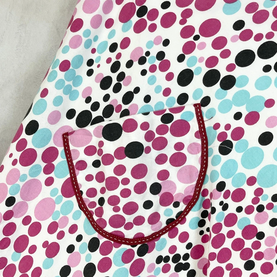 Falda Lapislázuli Para Mujer Lunares Línea A Mediana Hecha en EE. UU. Y2K Retro Festival Divertida Artística Foto 4 de 4