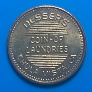 Dessers Coin Op Laundry Token