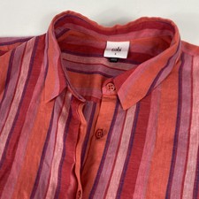 CAbi Shirt Womens Small Multicolor Stripe Lin...
