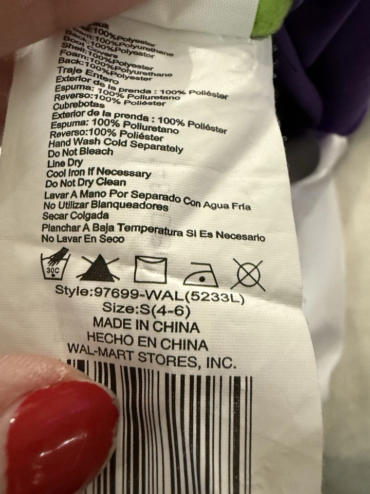 Disfraz de Buzz Lightyear talla 4-6 de Toy Story de Disney Foto 4 de 4