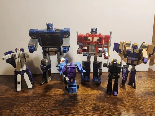 1984 G1 Transformers Lot 6 Optimus Prime Soundwave Blitzwing Astrotrain Restore