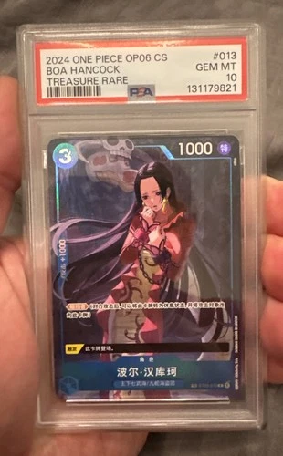 PSA 10 2024 One Piece OP06 Chinese Treasure Rare #013 Boa Hancock