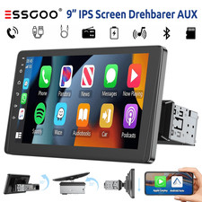 9" HD Bildschirm 1 DIN Autoradio Carplay Android Auto Touchscreen USB AUX SD FM