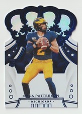 2020 Panini Chronicles Draft Picks Crown Royale Blue #92 Shea Patterson RC
