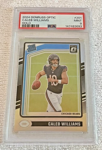 2024 Panini Donruss Optic -Rated Rookie Caleb Williams #201 Holo Prizm (RC) PSA9