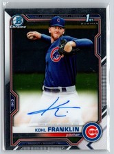 2021 Bowman #CPA-KF Kohl Franklin Chrome Prospect Autographs E22