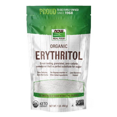 Organic Erythritol 1 lbs  by Now Foods