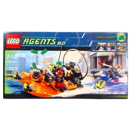 LEGO 8968 Agents River Heist Spy Action Set Brand New Sealed Retired HTF RARE