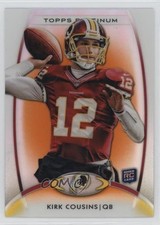 2012 Topps Platinum Rookie Retail Orange Refractor Kirk Cousins #104 14sp