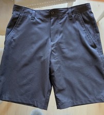 BOYS UNDER ARMOUR YOUTH LARGE DRESS/CASUAL/SCHOOL SHORTS NAVY 9" INSEAM