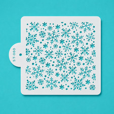 Christmas Snowflake Flurry Stencil - Stencil size: 5.5 inches