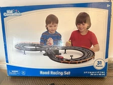 Kid Connection Toy 37 Piece Road car Racing Track Play Set Battery Operated