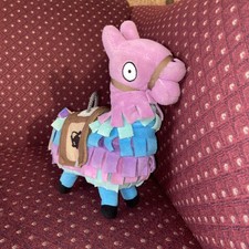 Fortnite 7  LOOT LLAMA Plush Stuffed Animal 2018 Epic Games Plushie Purple Blue