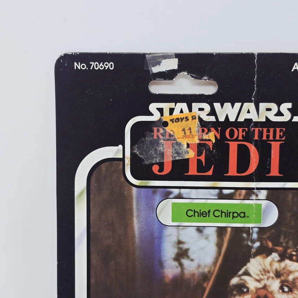 Tarjeta trasera Star Wars Return Of The Jedi Chirpa 77 ROTJ Kenner 1983 de colección Foto 4 de 4