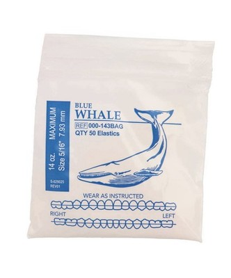American Orthodontics Elastics Wildlife Blue Whale 