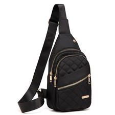 AOSTIHOT Small Sling Backpack for Women, Chest Bag Daypack Crossbody Black