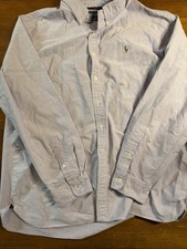 Ralph Lauren Long Sleeve Classic Fit Men's Button Down Shirt XXL Lavender Purple