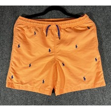 Polo Ralph Lauren Swim Trunks Youth Large Orange