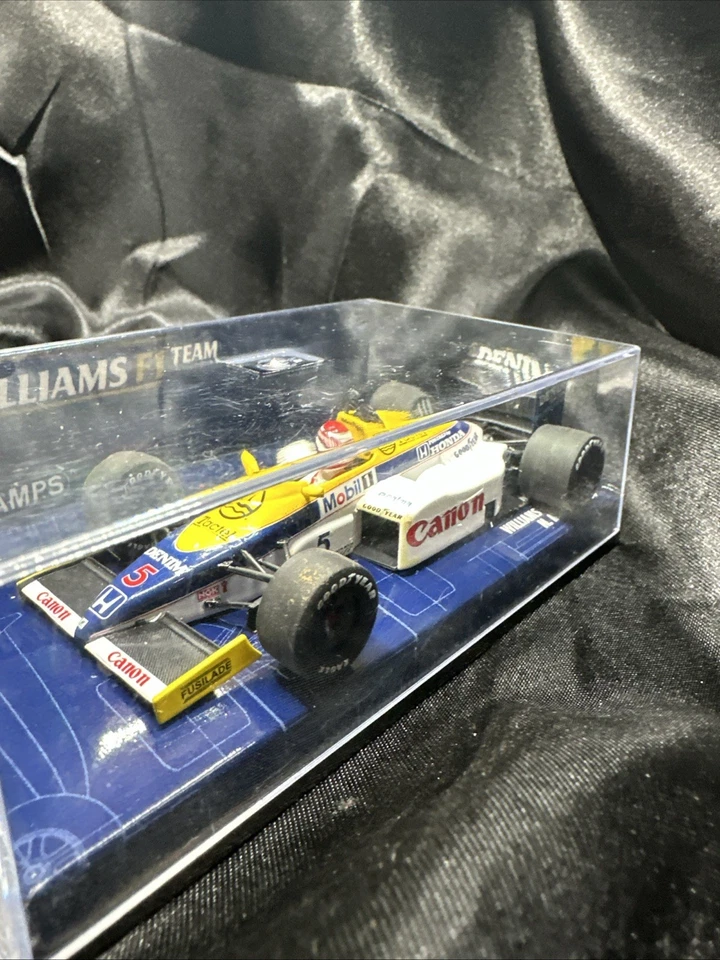 Minichamps F1 1:43 Williams Honda FW11 Nigel Mansell 1986 ships boxed from USA - Image 2 of 4