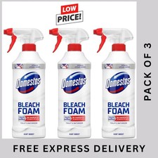 Domestos Bleach Foam Spray Mint Boost 450ml x3 – Toilet & Bathroom Cleaner 11.10 per litre