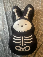 Halloween Peeps Jumbo 24" Skeleton Bunny Plush. 
