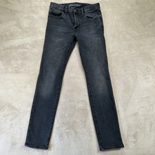 Gap Skinny Stretch Jeans Girl  s Size 14 Medium Wash Black 1969 Adjustable Waist