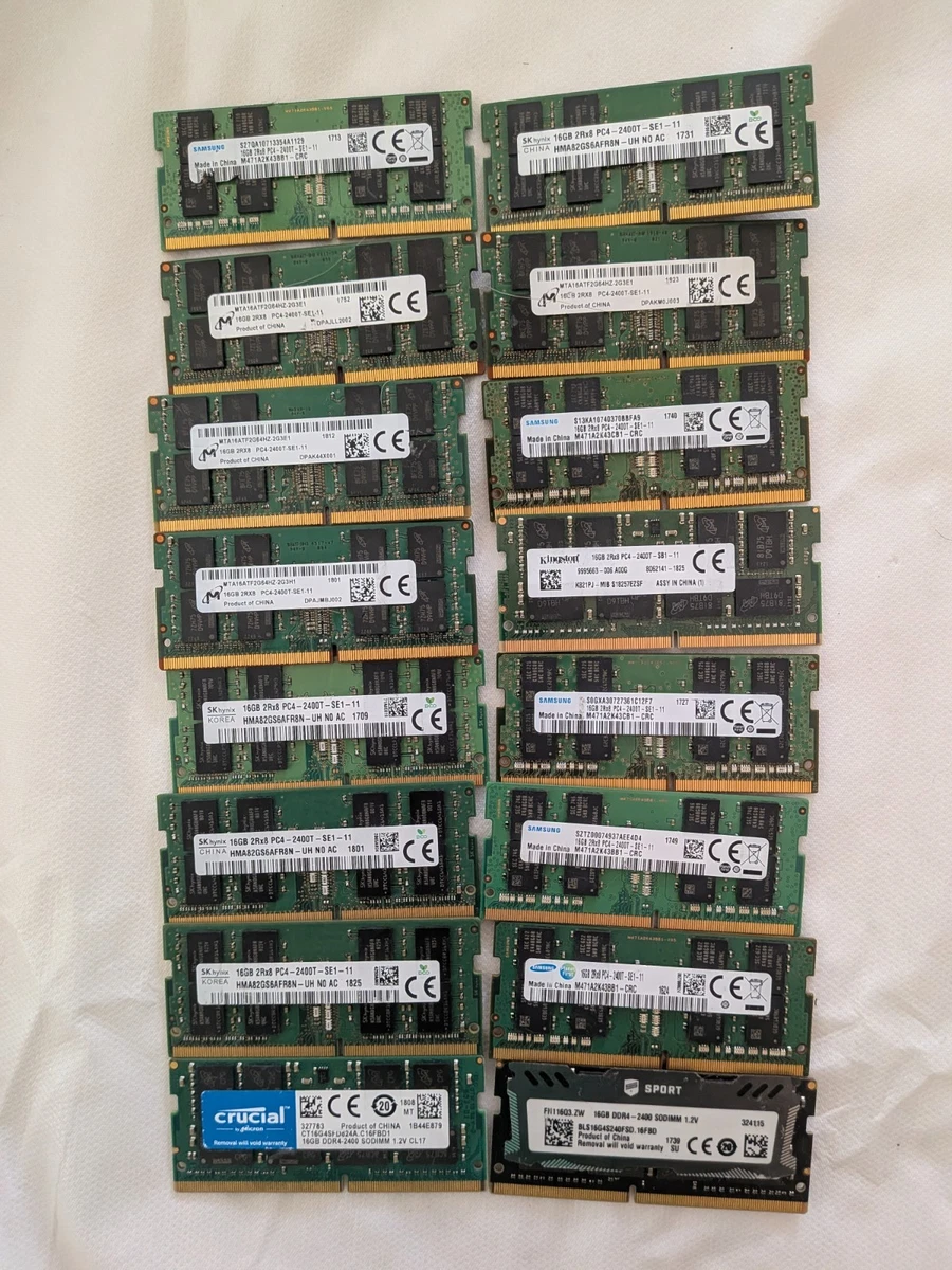 PC4-19200 (DDR4-2400) Bus Speed 16 GB Total Capacity DDR4 SDRAM