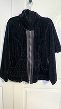 Vintage Y2K Lip Service Hooded Velvet Jacket And Skirt