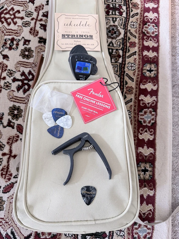 Billie Eilish Fender Ukulele Guitar  - Image 3 of 4