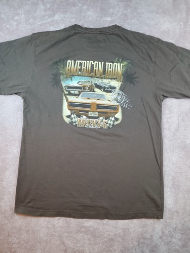 Newport Blue America Iron Muscle Classics Graphic T-Shirt Men's Size Large - Picture 11 of 20