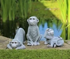 GARDEN ORNAMENT 3 CHEEKY MONKEYS DECORATIVE INDOOR OUTDOOR GIFT