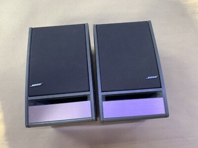 Pair of BOSE Model 141 Bookshelf Speakers Tested & Sound Great Look & Read / USA