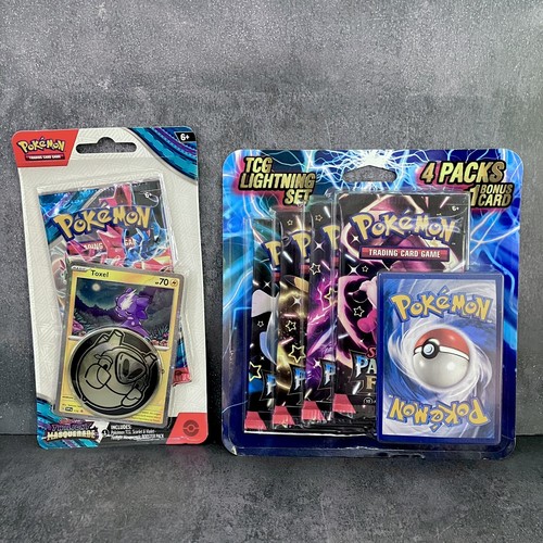 Pokemon Paldean Fates 4er Blister und Twilight Masquerade Einzelblister
