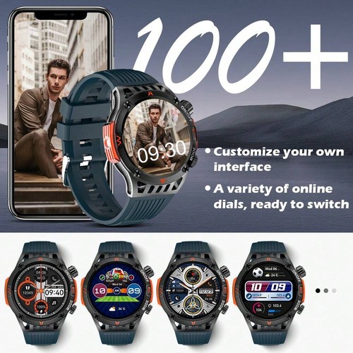 Smart Watch,Wireless Call, Waterproof,Compass,Fitness Tracker for Android & iOS - Picture 53 of 55
