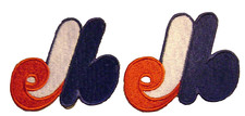 Lot of 2  Montreal Expos  Embroidered Patch iron or sew on USA Seller 