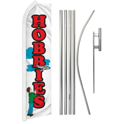 Hobbies Swooper Flutter Feather Advertising Flag Kit Arts & Crafts Hobby Shop