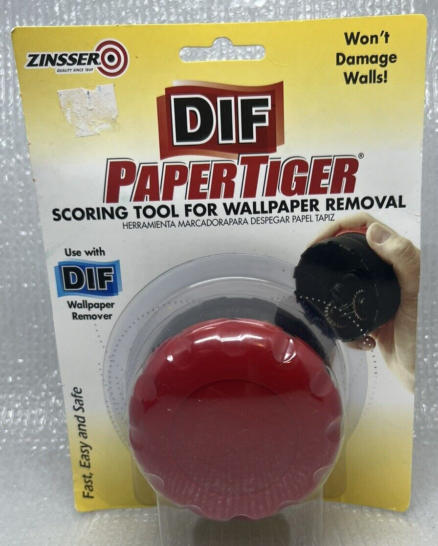 Zinsser DIF PaperTiger Scoring Tool For Wallpaper Removal 2966 Rust