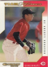 BRANDON LARSON DONRUSS TEAM HEROES GLOSSY CINCINNATI REDS #143 2003 03