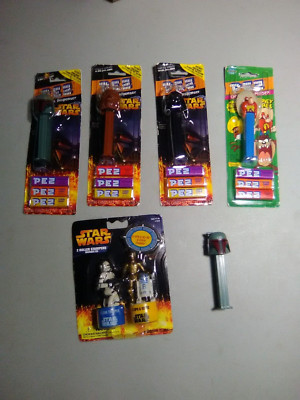 Star wars Pez and Looney tunes Pez with star wars Ink pads  LOOK