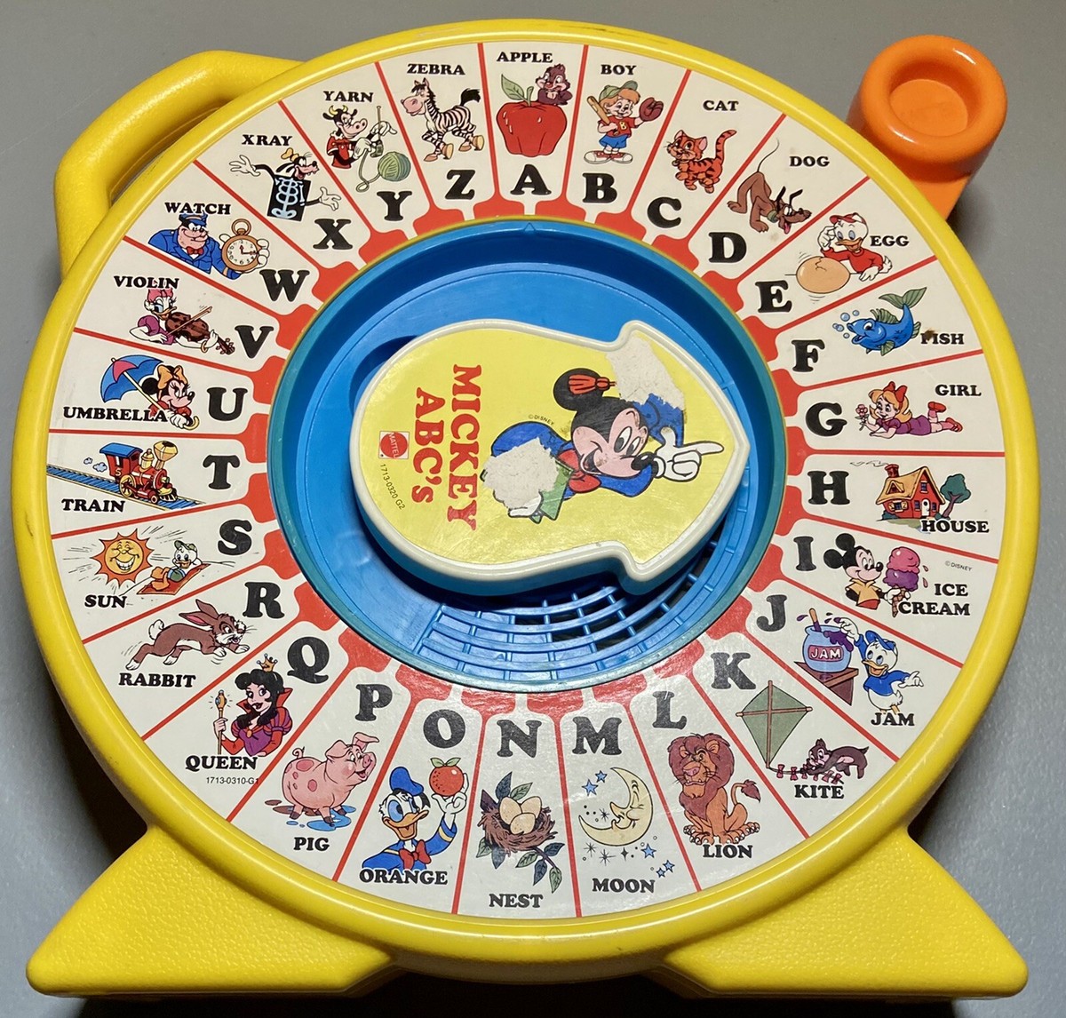 Vintage 1989 See 'n Say See Disney Mickey Mouse Mickey's ABC's