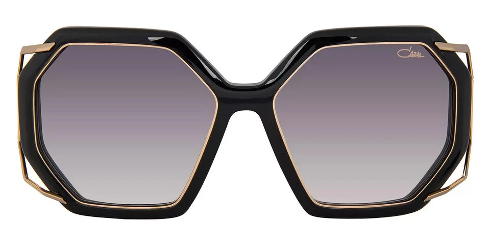 CAZAL MOD. 8505 COL. 004 GAFAS DE SOL GEOMÉTRICAS CHAPADAS EN ORO NEGRO HECHAS EN ALEMANIA Foto 2 de 4