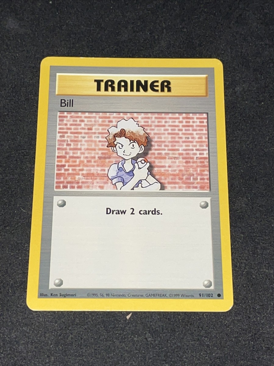 Common ‎– The Common Collection❗️ X2 VINTAGE Pokemon - COMMON - 91/102 - Trainer - Bill - LP