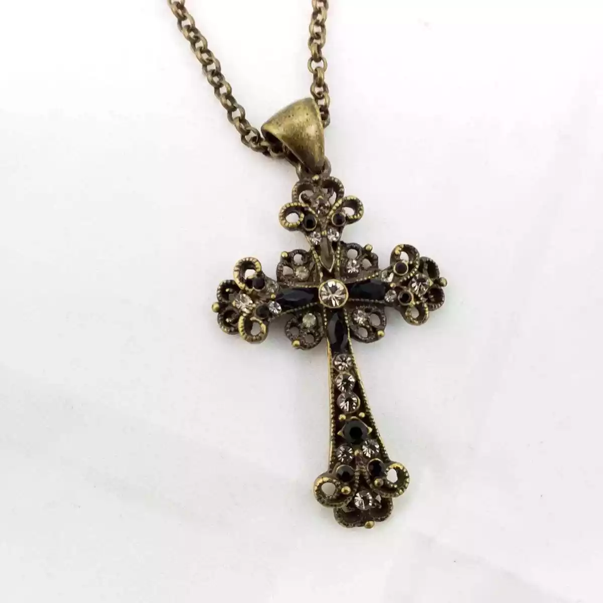 Lia sophia cross necklace deals