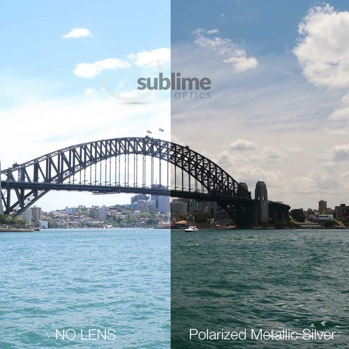 POLARIZED Metallic Silver Replacement Lenses For Ray Ban RB2132 New Wayfarer 55 - Picture 5 of 6