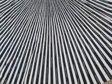 Black and White Striped Full Circle Skirt Sequins Vintage 27 inches Long