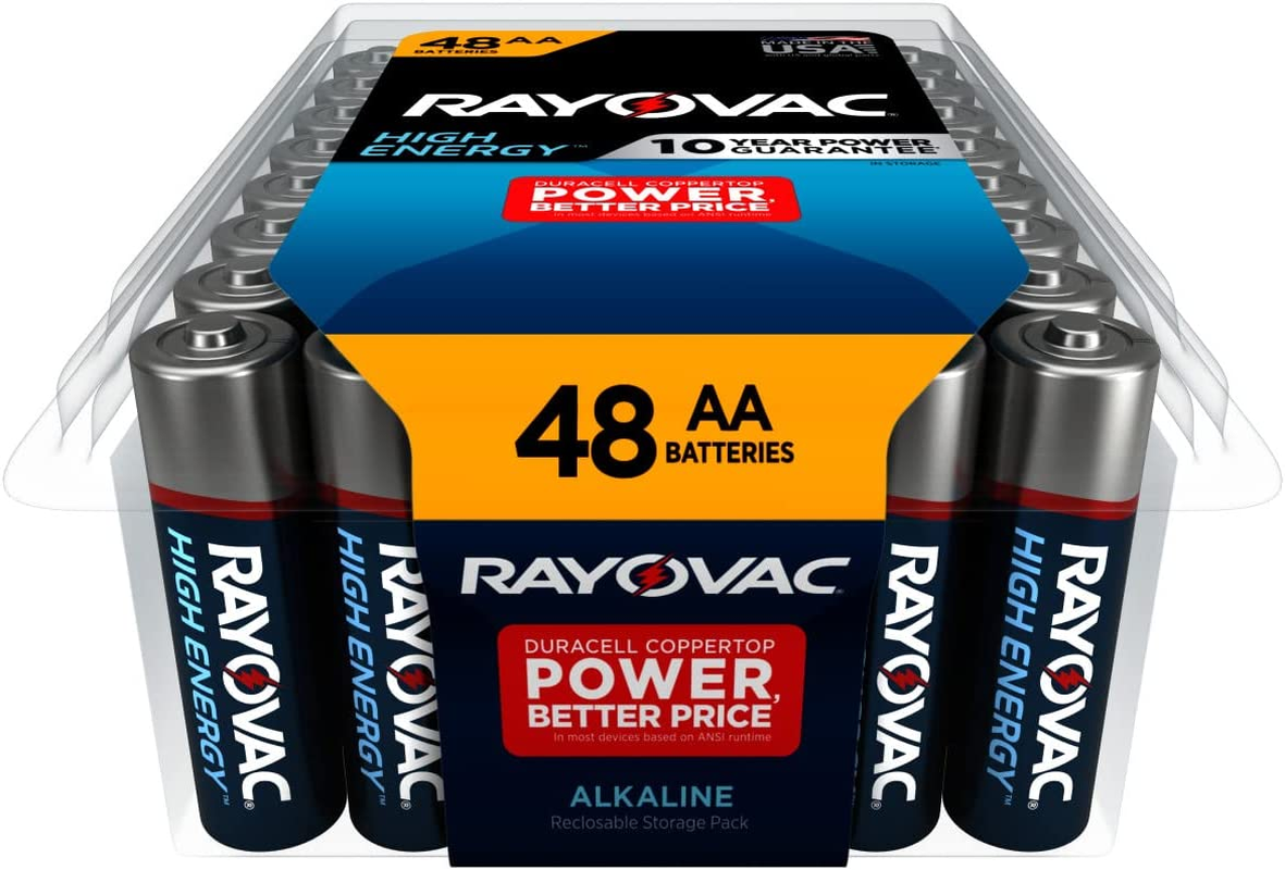 AA Batteries, Alkaline Double a Batteries (48 Battery Count)-image