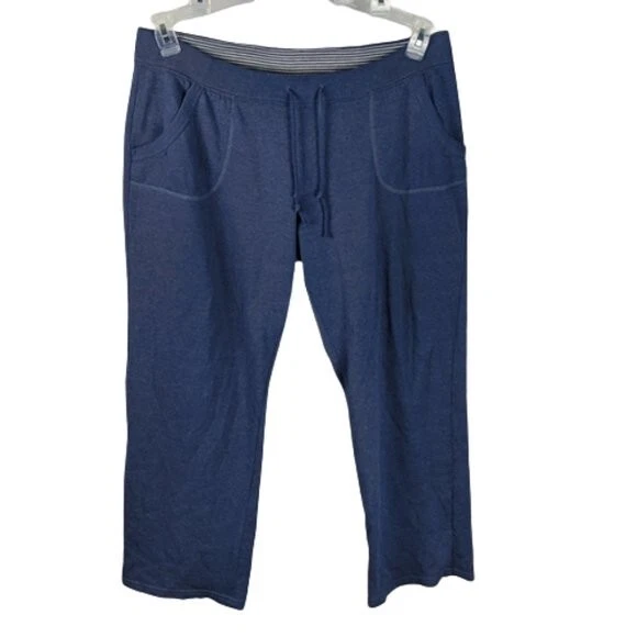 Millers Women Track Pants Size 14 Blue Elastic Drawstring Waist