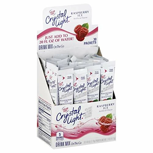 Crystal Light Raspberry Ice Drink Mix (30 On the Go Packets) - Image 2 of 4