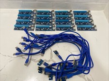 16 Pack ver 006 PCI Express Riser Card PCI-E 1x to 16x Extender Adapter Card USB